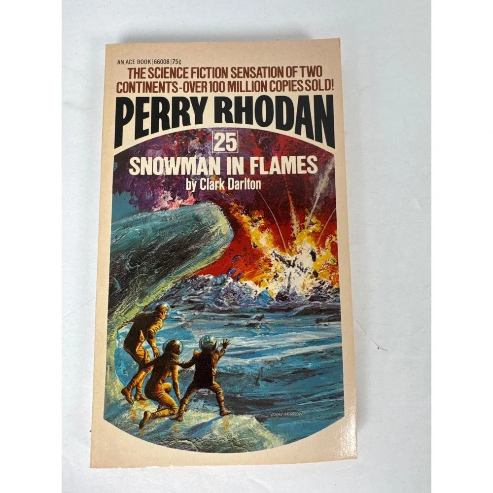 Perry Rhodan Lot 4 PB #25 27 28 29 1st Ace Printings 1973 Vintage Sci-Fi